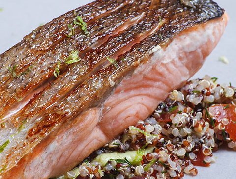 Salmon with quinoa